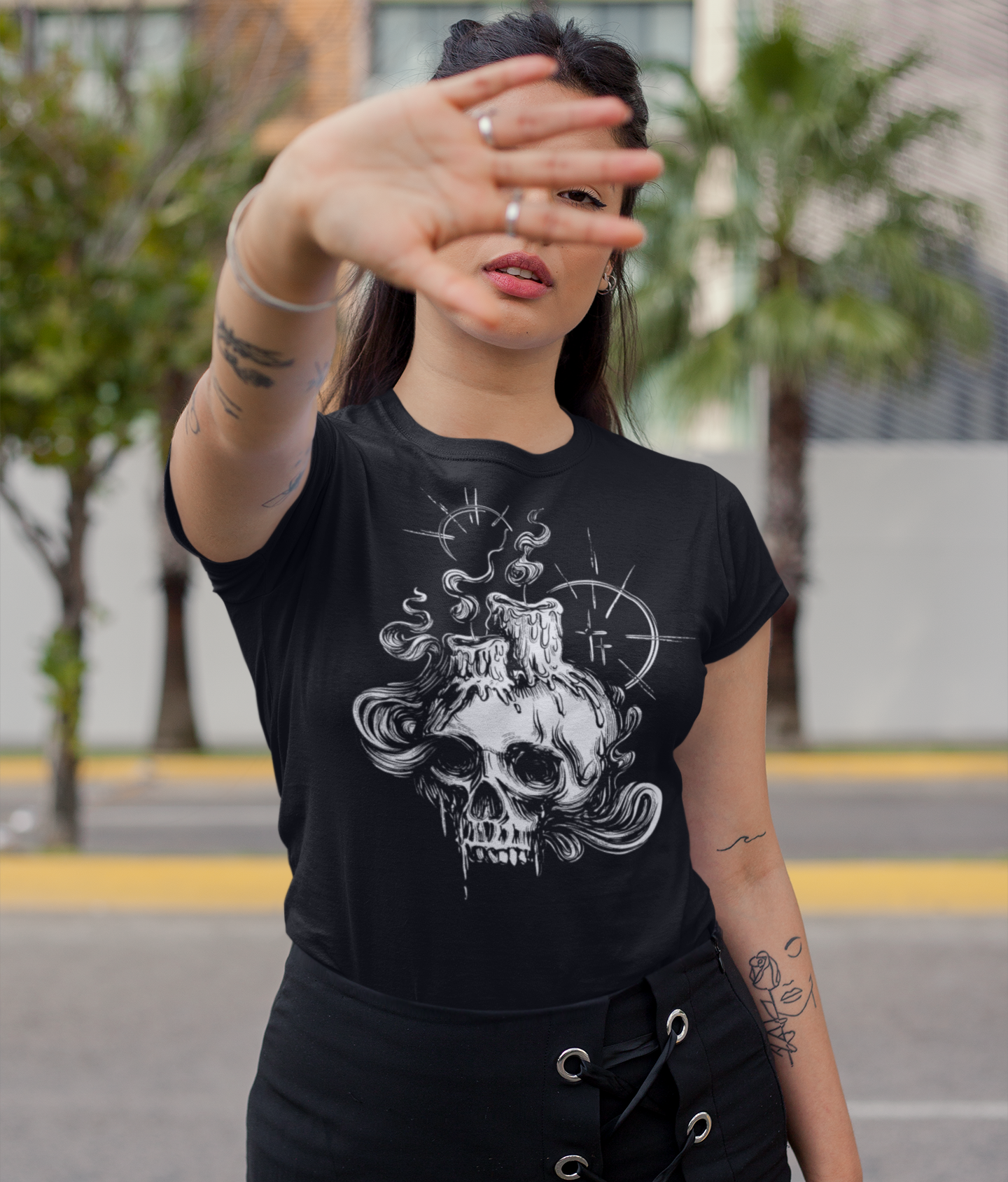 Melting Candles Short Sleeve Shirt