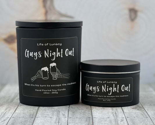 Guys Night Out Scented Candle
